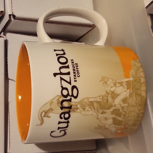 2018 STARBUCKS Coffee Mug GUANGZHOU Icon 16 oz MIC w SKU - Picture 1 of 3